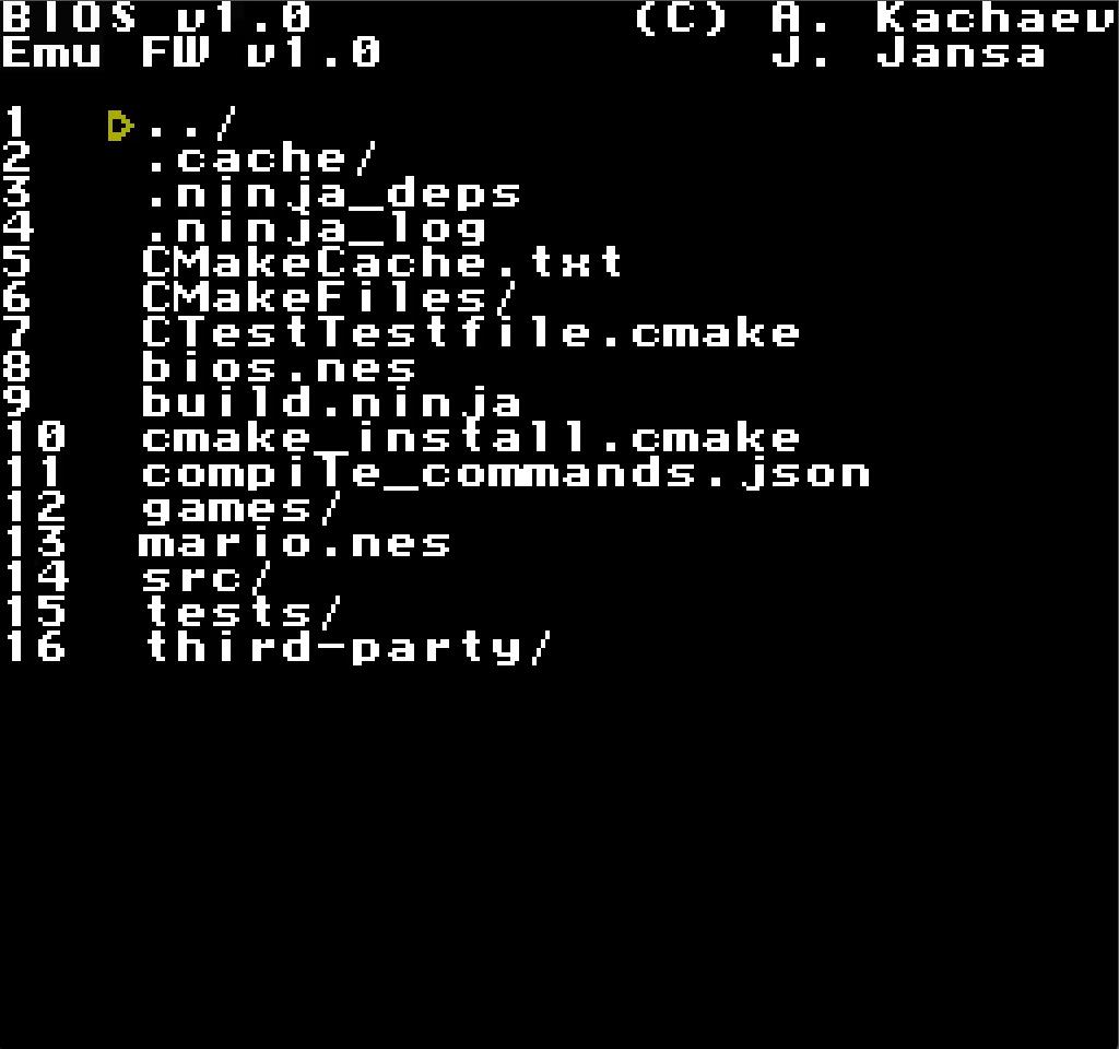 Screenshot of BIOS
